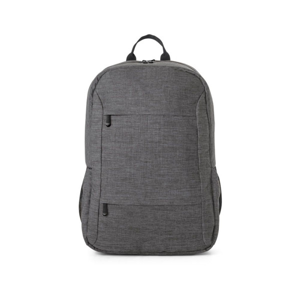 Sac à dos ordinateur en polyester recyclé 300D personnalisable - BCM Goodies