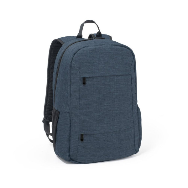 Sac à dos ordinateur en polyester recyclé 300D personnalisable - BCM Goodies