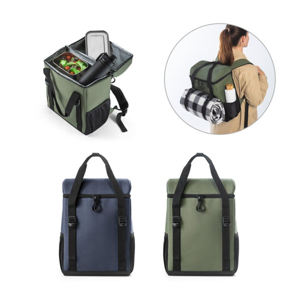 Sac à dos isotherme ROMA L en polyester recyclé 600D ripstop 16 L - BCM Goodies