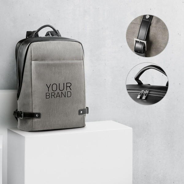 DIVERGENT BACKPACK II. Sac à dos pour ordinateur portable jusquà 15.6 en tissu et PU