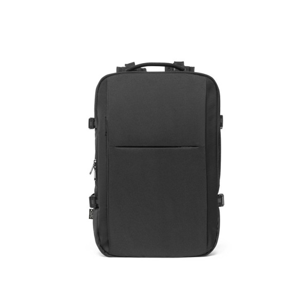 DALLAS. Sac à dos de voyage en polyester 600D recyclé haute densité pour ordinateur portable de 17.3 pouces