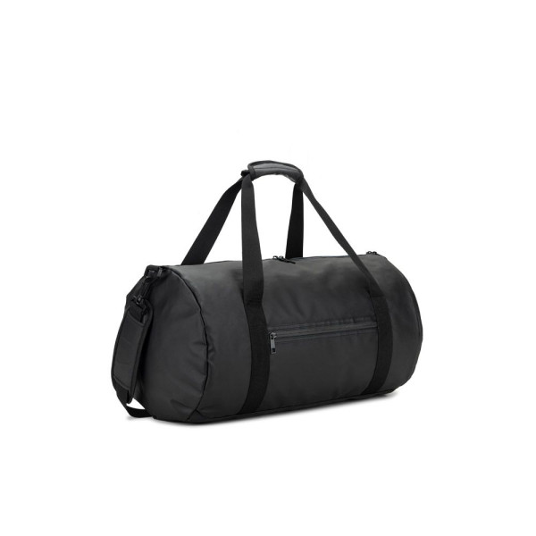 Sac de sport cylindrique OSASCO SPORT en polyester recyclé haute densité 600D avec compartiment latéral pour les chaussures - BC