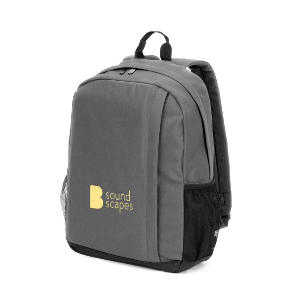 Sac à dos pour ordinateur portable en polyester recyclé haute densité 600D 15 pouces Liverpool - BCM Goodies