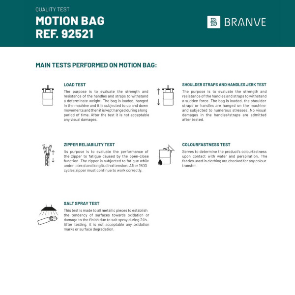 Motion Bag en polyester sergé 600D et PU pour objets publicitaires personnalisables | BCM Goodies