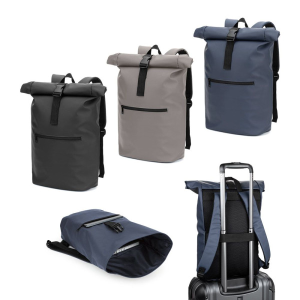 Sac à dos à enroulement en PU PORTLAND pour entreprise - BCM Goodies