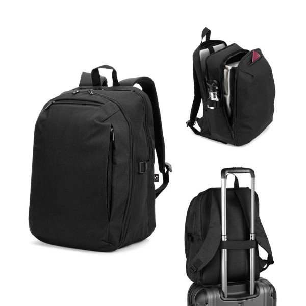 UDINE. Sac avec un compartiment à ouverture complète en polyester recyclé haute densité 300D 16 pouces