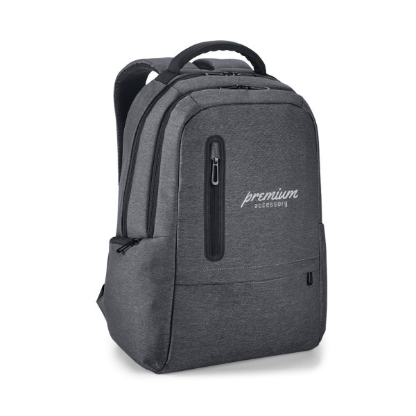 Sac à dos pour ordinateur portable 17 BOSTON en Nylon 2Tone imperméable - Accessoire professionnel personnalisable
