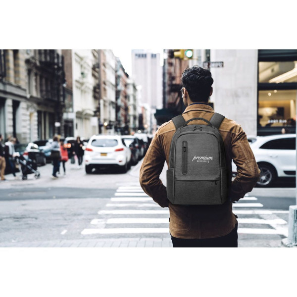 Sac à dos pour ordinateur portable 17 BOSTON en Nylon 2Tone imperméable - Accessoire professionnel personnalisable