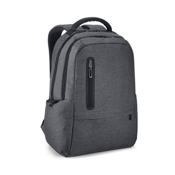 Sac à dos pour ordinateur portable 17 BOSTON en Nylon 2Tone imperméable - Accessoire professionnel personnalisable