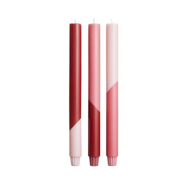 Bougies de dîner aux chandelles Eden - Lot de 3 bougies écologiques et responsables