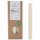 Bougies de table Originalhome en cire de palmiste certifiée - Coffret cadeau de 10 bougies sans parfum - Durée de combustion 7 à