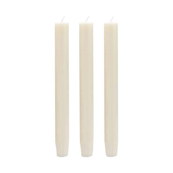 Bougies de table Originalhome en cire de palmiste certifiée - Coffret cadeau de 10 bougies sans parfum - Durée de combustion 7 à