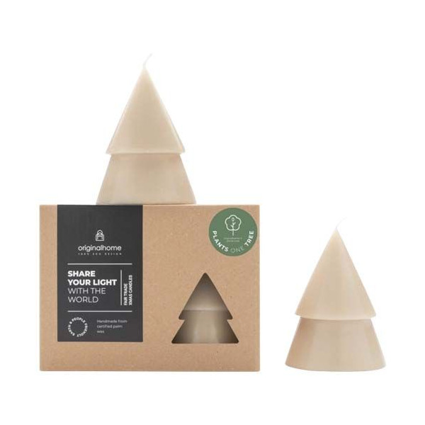Bougie Originalhome format moyen - set de 2 pour Noël | BCM Goodies