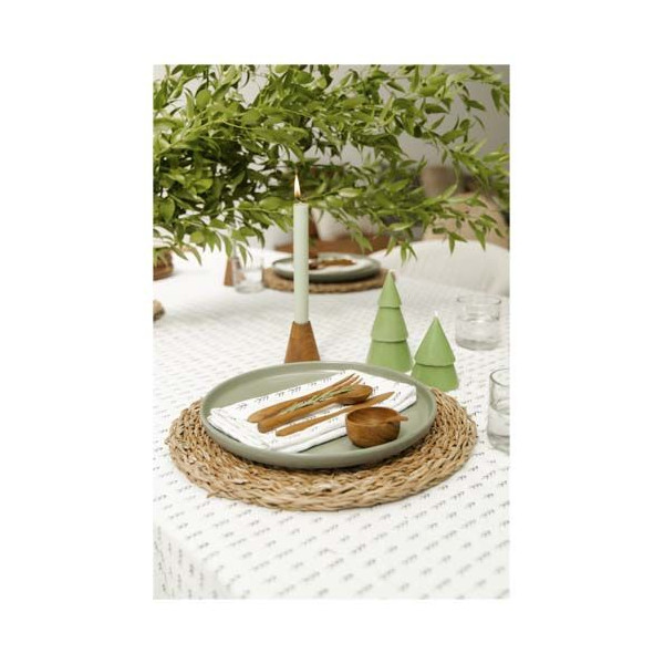 Bougie Originalhome grand format en forme d'arbre - Sans parfum et 100% naturelle - Cire de noyau certifiée - Durée de comb
