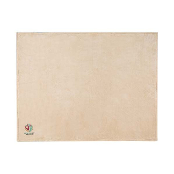 Couverture en polyester sherpa Ashen 100% recyclé GRS - Taille 126 x 152 cm