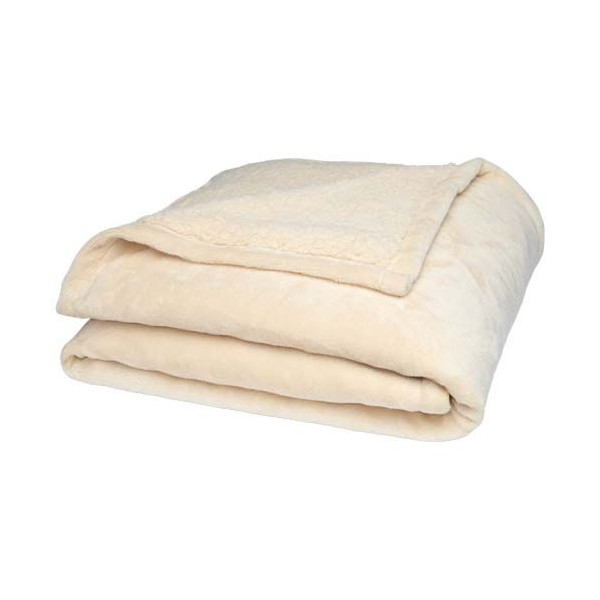 Couverture en polyester sherpa Ashen 100% recyclé GRS - Taille 126 x 152 cm