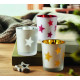Bougie LED en PP dans un support en verre - Cadeau publicitaire personnalisable - BCM Goodies