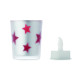 Bougie LED en PP dans un support en verre - Cadeau publicitaire personnalisable - BCM Goodies