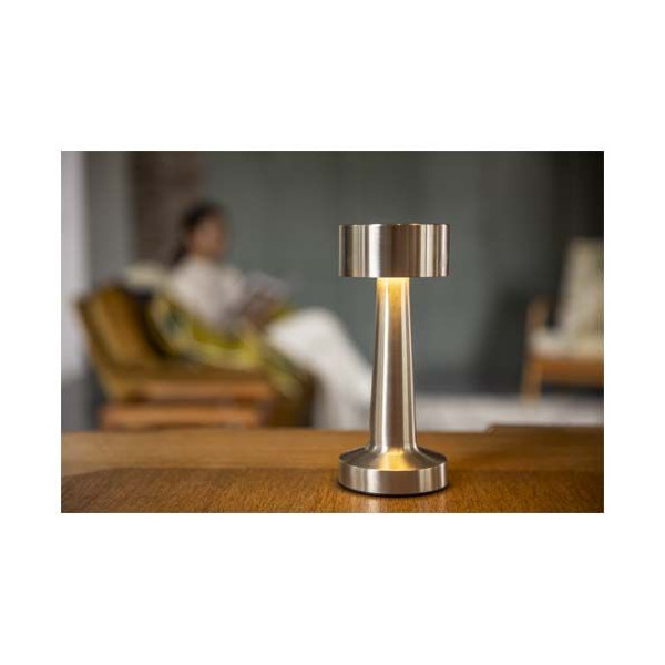 Lampe de table Aludra rechargeable avec 3 modes d'éclairage - BCM Goodies