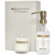 Ensemble élégant Wellmark Discovery : distributeur de savon et bougie parfumée biodégradables - BCM Goodies