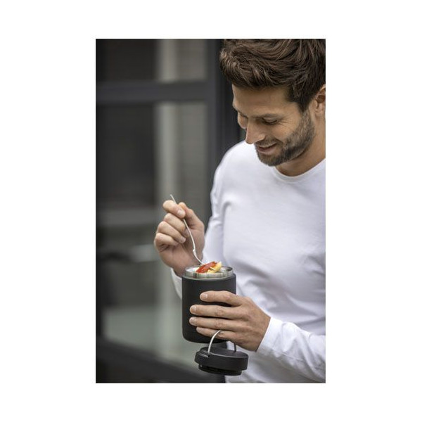 Bocal à déjeuner en acier inoxydable recyclé de 500 ml - Personnalisable avec logo - Idéal pour cadeaux d'entreprise