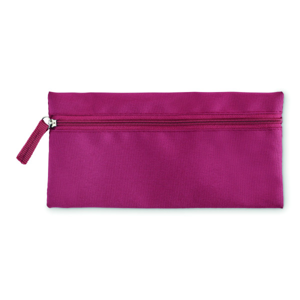 Trousse à crayons zippée en polyester RPET 300D - Objet publicitaire durable pour événements professionnels