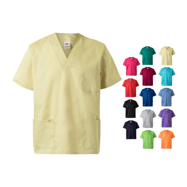 Tunique en sergé VL ILLAPA pour entreprise - Personnalisable avec logo - Polyester et coton - Coupe moderne - Qualité et durabil