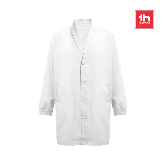 Blouse de travail THC MINSK WH en coton et polyester - Blanche - Personnalisable pour entreprises