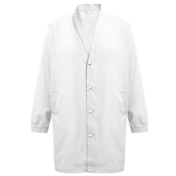 Blouse de travail THC MINSK WH en coton et polyester - Blanche - Personnalisable pour entreprises