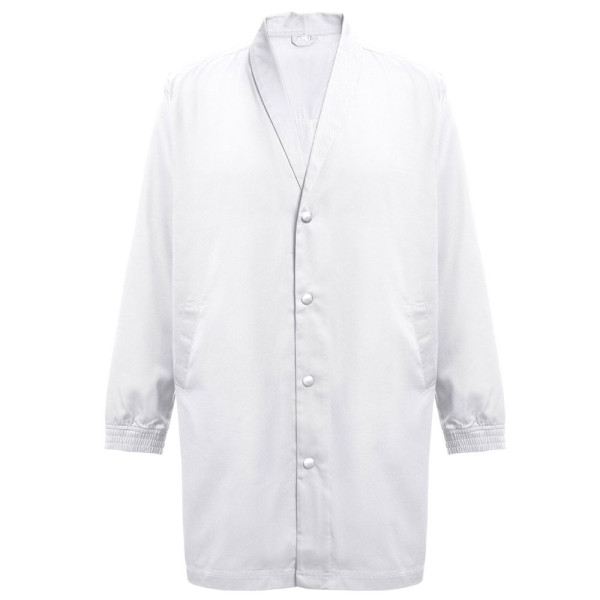 Blouse de travail THC MINSK WH en coton et polyester - Blanche - Personnalisable pour entreprises