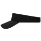 Visière unisexe Daiber en coton twill moyen avec fermeture Velcro et bandeau de transpiration en satin