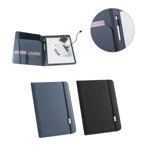 Porte-documents A4 en polyester recyclé EMERGE FOLDER II - BCM Goodies