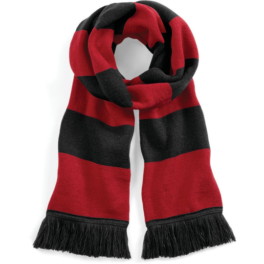 Écharpe rayée Stadium personnalisable – Accessoire promotionnel pour communication d’entreprise