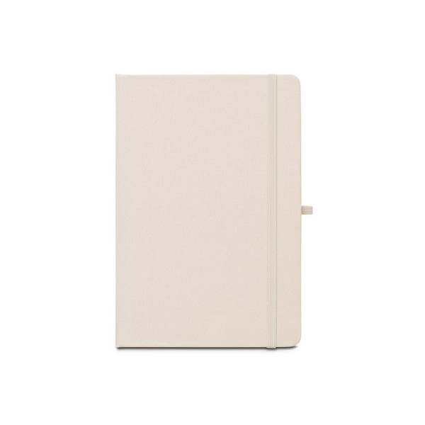 Cahier A5 en polyester recyclé personnalisable - BCM Goodies