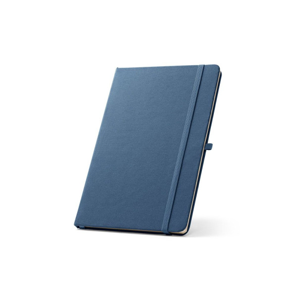 Cahier A5 en polyester recyclé personnalisable - BCM Goodies