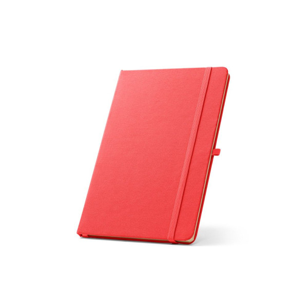 Cahier A5 en polyester recyclé personnalisable - BCM Goodies
