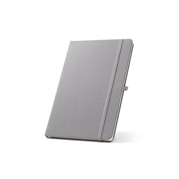 Cahier A5 en polyester recyclé personnalisable - BCM Goodies