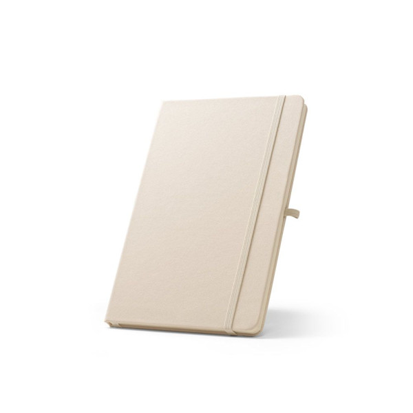 Cahier A5 en polyester recyclé personnalisable - BCM Goodies