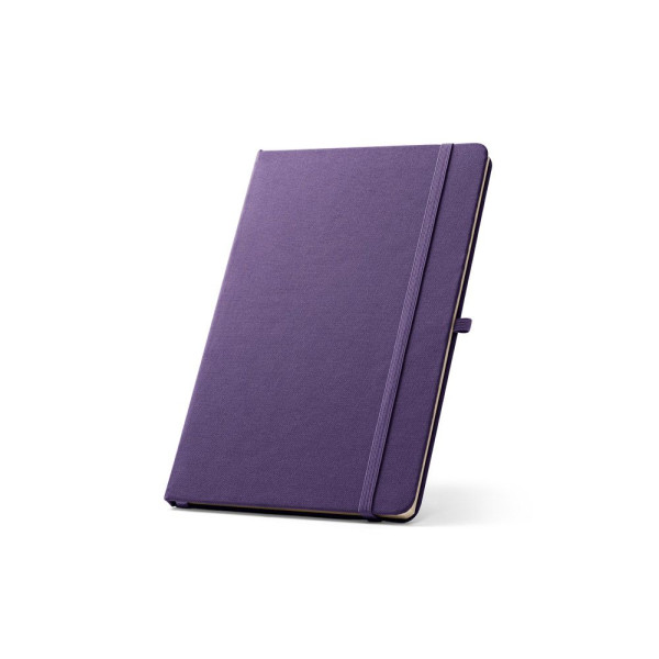 Cahier A5 en polyester recyclé personnalisable - BCM Goodies