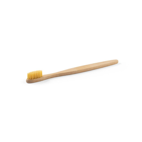 Brosse à dents personnalisable en bambou et nylon pour entreprises du secteur Personnel et voyages - BCM Goodies