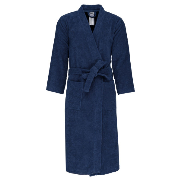 Peignoir col kimono personnalisé 100% coton avec poches – Objet publicitaire pour entreprises