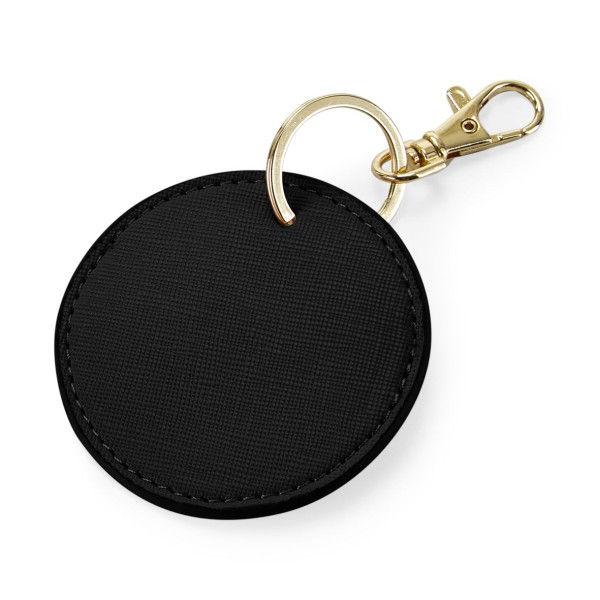 Porte-clés rond en simili cuir personnalisable – Accessoire publicitaire pour entreprises et associations