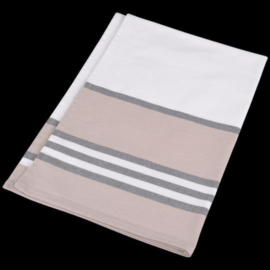 Essuie-vaisselle à rayures personnalisable 100% coton canvas – Objet publicitaire pratique pour entreprises