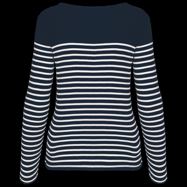 Marinière manches longues femme personnalisable pour entreprises – Communication textile B2B