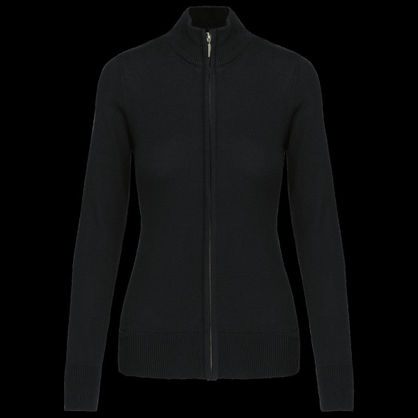 Cardigan zippé femme personnalisable – Vêtement professionnel pour communication d’entreprise