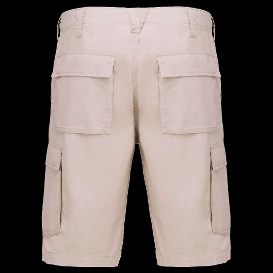 Bermuda léger multipoches homme personnalisé – Support textile pour communication d’entreprise