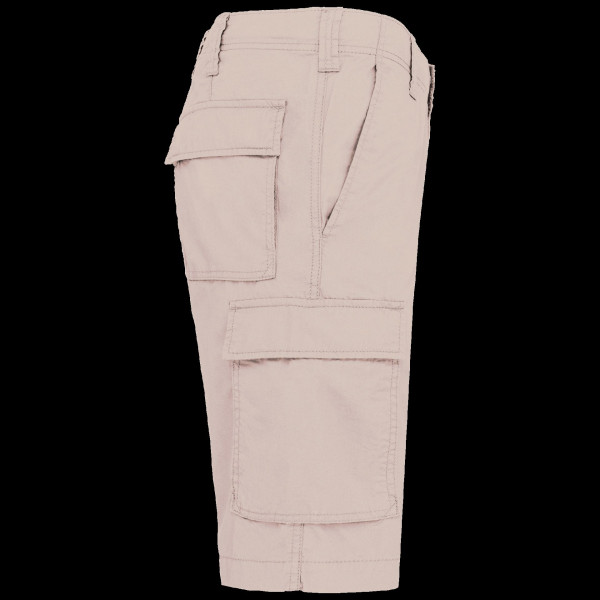 Bermuda léger multipoches homme personnalisé – Support textile pour communication d’entreprise