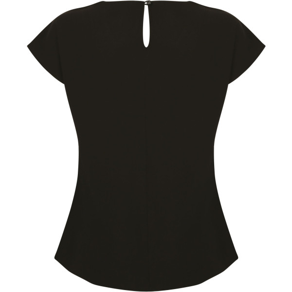 Top col plissé femme personnalisé – Support textile pour communication d’entreprise – BCM Goodies