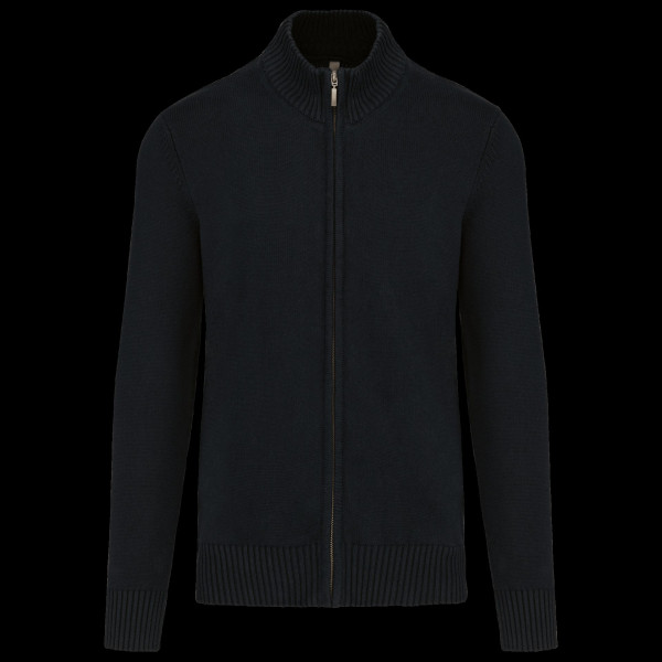 Cardigan zippé personnalisable 100% coton – Support textile pour communication et fidélisation entreprise | BCM Goodies