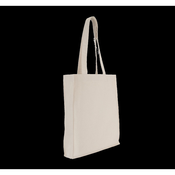 Tote bag coton biologique délavé avec fond et soufflet personnalisé – Objet publicitaire B2B